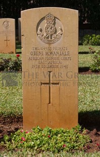 BEIRUT WAR CEMETERY - OBENI MWANJALE, 